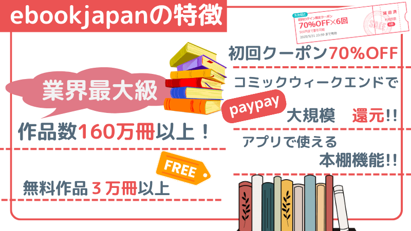 ebookjapanサービス特徴